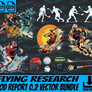 0 Hurling SVG Bundle For Shirts // Camogie PNG Sublimation Files // Sports Vectors for Commercial Use +POD Report Niche Guide