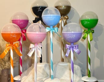 Large fillable lollipop,party decoration,birthday surprise gift,easter present,custom, personalised,daughter,son, baby shower, gender reveal