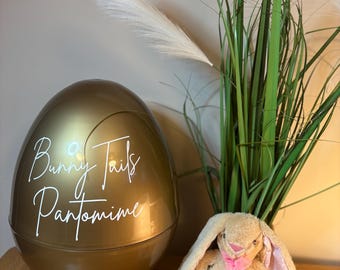 Giant jumbo 14" easter eggs, personalised plastic fillable surprise gift, first easter present,gift for him, gift for her, girl, boy, custom