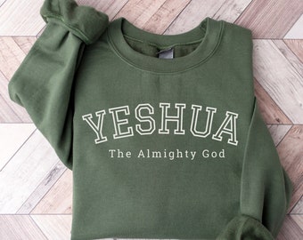 Yeshua Sweatshirt: Unisex Christian Hoodie, Faith-Inspired Apparel