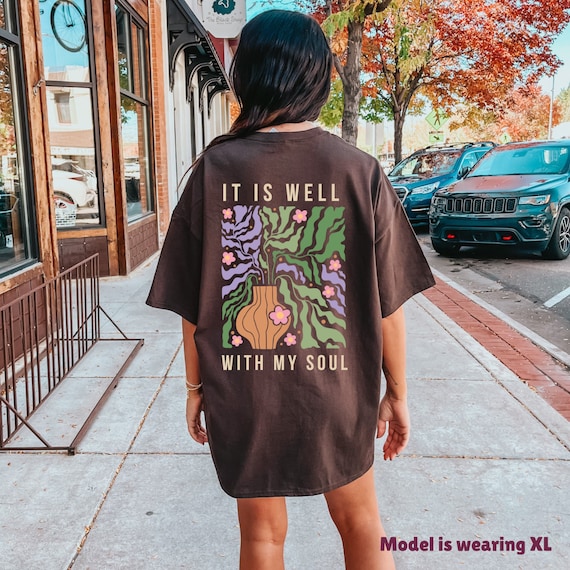 It is Well With My Soul Trendy Flower Hoodie It is Well With My Soul Trendy Flower Hoodie