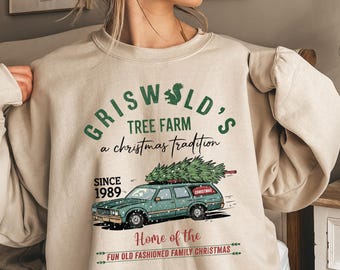 Grisworld Sweatshirt, Grisworld Weihnachtsbaum Shirt, Weihnachtsfilm Sweatshirt, Familie Weihnachten Sweatshirt, Weihnachtsferien Shirt