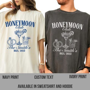 Custom Honeymoon Social Club Tshirt, Mr and Mrs Shirts, Just Married Shirts, Honeymoon Club Shirts Couple Tee Honeymoon shirt ocktail Dhirt