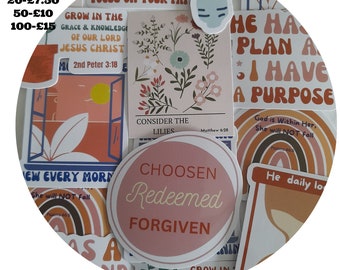 Bible Verse Sticker Pack, Bible Journaling Sticker, Kind Word Christian Stationery, Religious Sticker Set, Christian Sticker, Screen Sticker