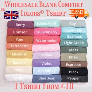 Set di 6 Comfort Colors® Blank Venditore nel Regno Unito Maglietta Comfort Colors Maglietta Comfort Colors Maglietta Blank Maglietta Blank Maglietta Comfort Color