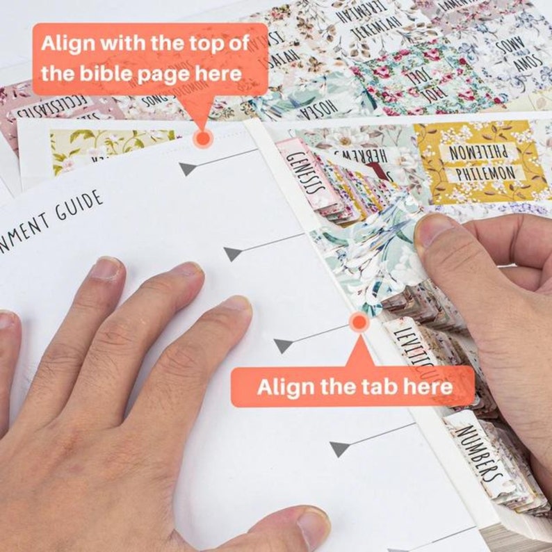 Bible Tabs Laminated Bible Tabs Tabs for the Bible Etsy