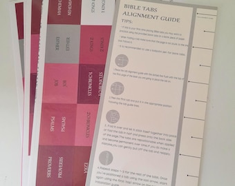 Bible Tabs | Laminated Bible Tabs | Tabs for the Bible | Pretty Bible Tab | Gifts for Christian Women | Bible Index Tabs with Letters