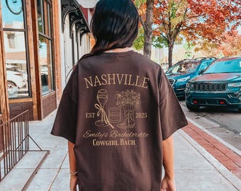 Camisa de despedida de soltera estilo western con colores cómodos: Last Rodeo Nashville Bridal Tee