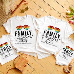 Family Vacation T-shirt 2025, Making Memories Together Shirts, Custom Family Matching Tee, Family Vacation Shirts, Family Beach Trip Shirt