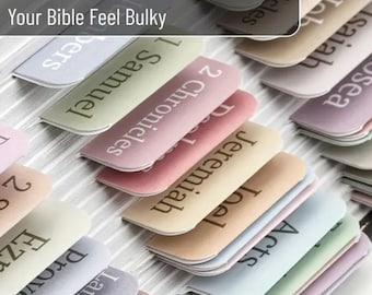 Bible Tabs | Laminated Bible Tabs | Tabs for the Bible | Pretty Bible Tab | Gifts for Christian Women | Bible Index Tabs with flora Letters