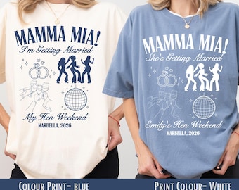 Mamma Mia Bachelorette chemises, elle a trouvé son miel miel Dancing Queens Brides Last Disco Bach chemises cadeau pour demoiselle d'honneur chemise disco nuptiale