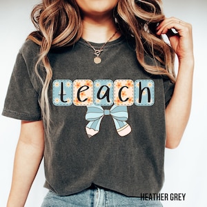 Floral Teach Sweatshirt: Teacher Appreciation Gift