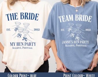 Team Bruid Bruidsfeest Shirts Vrijgezellenfeest Tops Comfort Kleuren Vrijgezellenfeest T-shirts Trouwfeest T-shirt Bruidsfeest T-shirts Bach-shirt