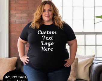 Personalized Plus size tshirt 4XL 5XL Hoodie Printed Top Custom text logo Plus Size Clothes Custom 5XL Sweatshirt Customized 4XL Sweater
