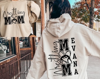 Wrestling Mom Sweatshirt, Wrestling Moms, Wrestling Mama Sweatshirt, Wrestling Sweatshirt, Mom's Sweatshirt, My heart is On That Mat Hoodie