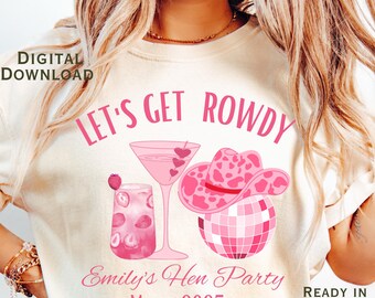 Western Bachelorette PNG: Anpassad sista Rodeo-brudfest (digital nedladdning)