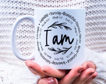 Mug verset de la Bible : affirmations chrétiennes, citations bibliques