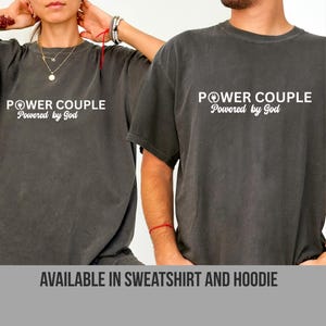 Power Paar, Powered by God Shirt, Power Paar Shirt, christliche Paare Shirts, Paar Shirts, personalisierte Geschenke, Power Paar Tank