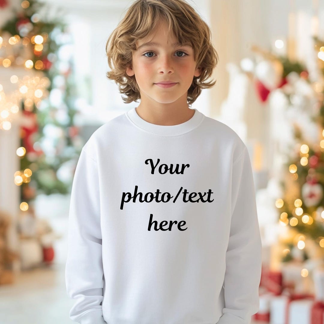 Customized Jumper, Custom Text and Photo Tshirt, Sweatshirt for Kids ...