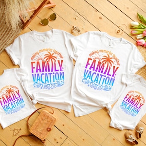 Family Vacation 2025 T-shirt, Creating Memories Together Shirts, Custom Family Matching Tee, Family Vacation Shirts, Family Beach Trip Shirt