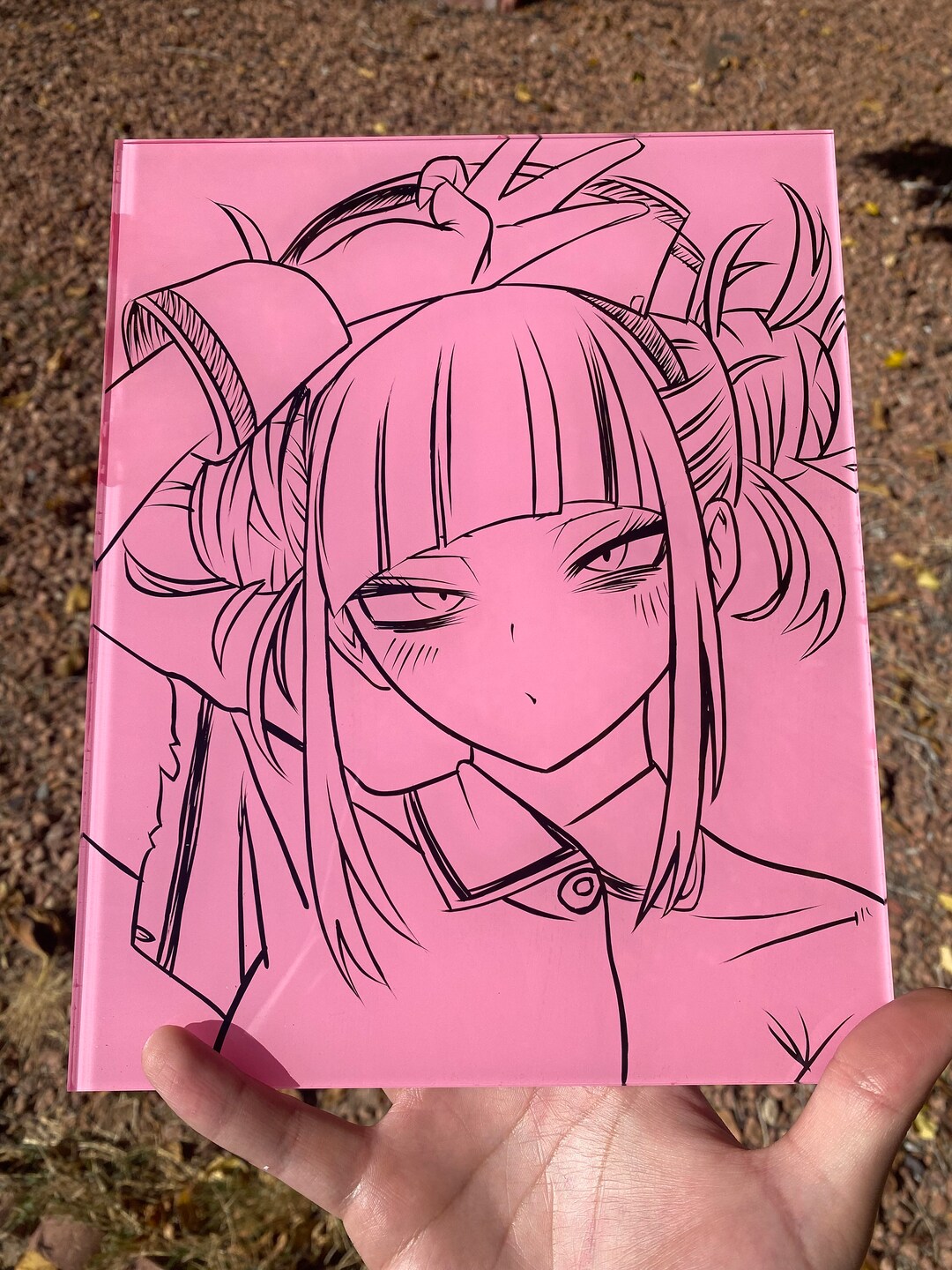 8x10 Anime Glass Painting Etsy