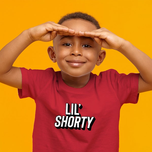 Lil Shorty Kids Shirt, Throwback Shirt pour enfants, Cute Funny Unisex Youth Shirt, Streetwear Tee, Hip Hop T Shirts