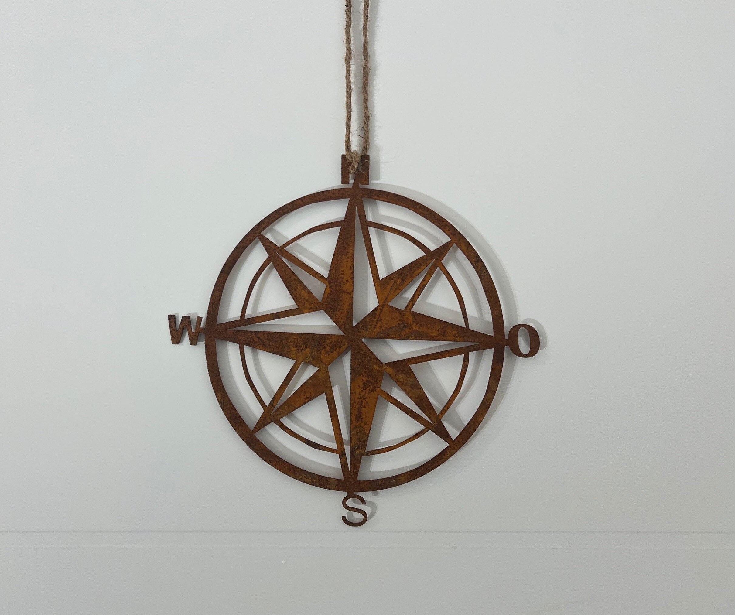 YiYa Metallkompass dekorative Kompass Wanddekoration