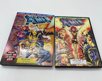 X-Men Animated Series DVD Lot Vols 1-2 - Rare '90s Cartoon