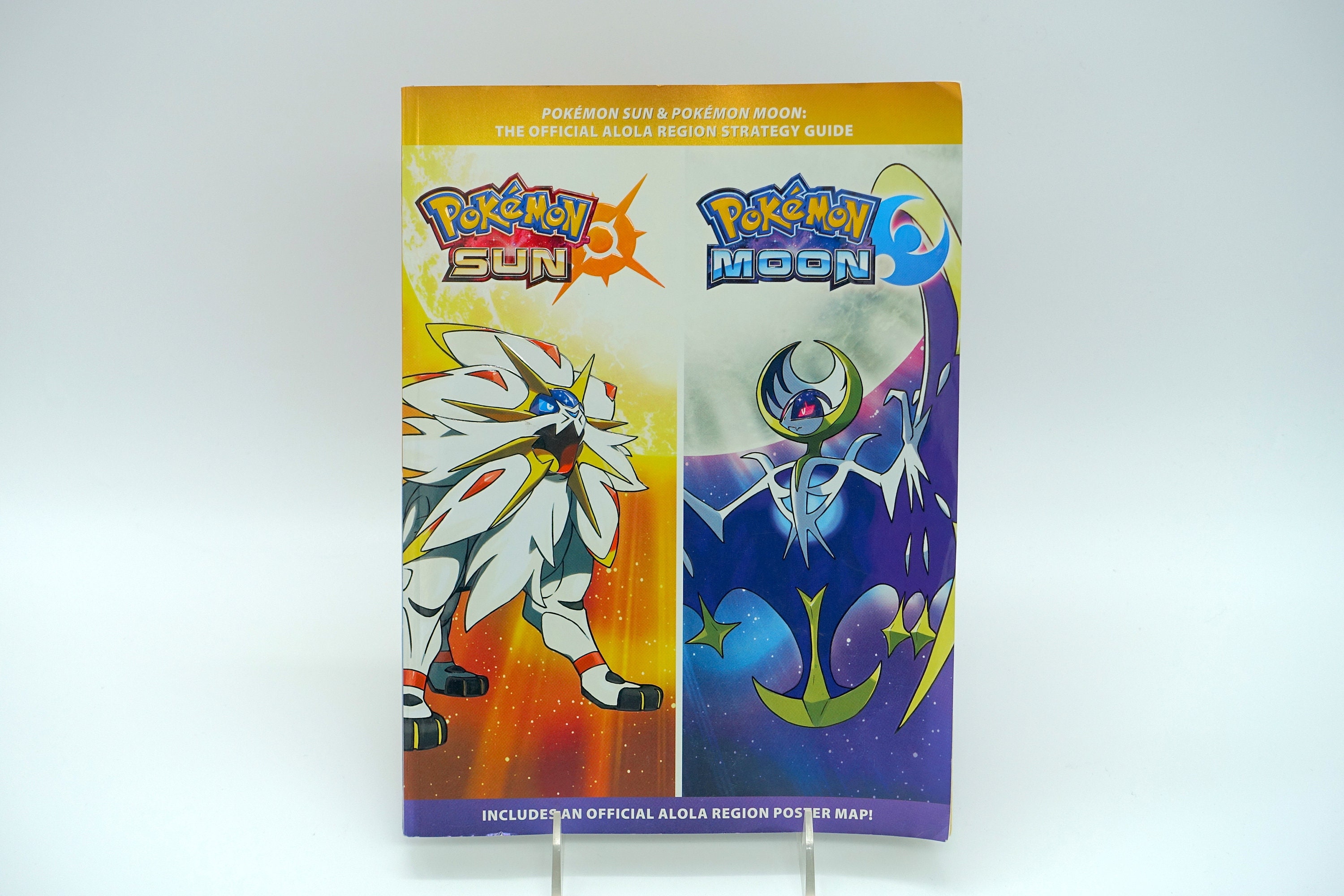 Pokemon Lunala Collectible Figure w/ Stand (from Sun and Moon Alola TCG  box) NEW