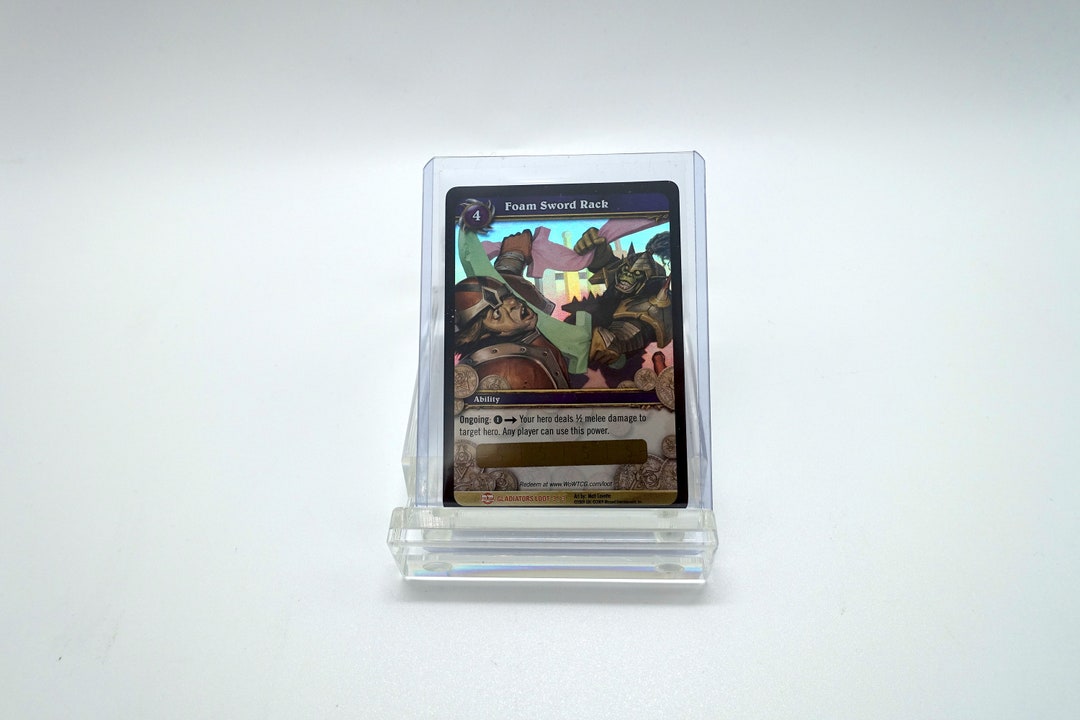 World of Warcraft TCG Foam Sword Rack Loot Card UNSCRATCHED Etsy