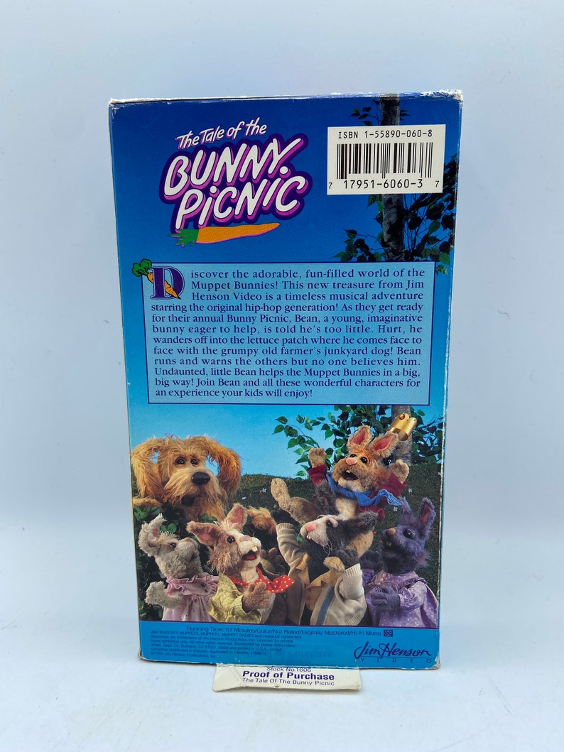 The Tale of the Bunny Picnic VHS Vintage Jim Henson Classic - Etsy
