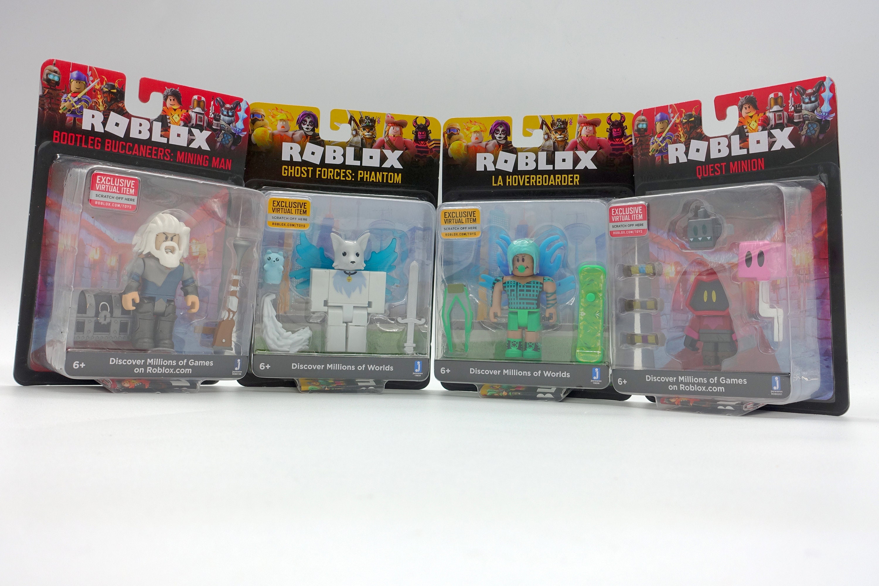  Roblox Action Collection - Bootleg Buccaneers: Mining Man +  Quest Minion Two Figure Bundle [Includes 2 Exclusive Virtual Items] : Toys  & Games