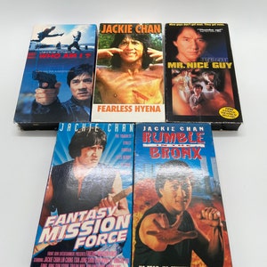 Jackie Chan VHS Lot - Action-Packed Adventures Await!