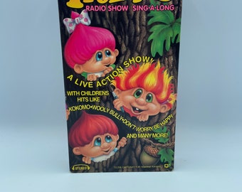 TROLLIES Sing-A-Long VHS Tape Children's Puppets.