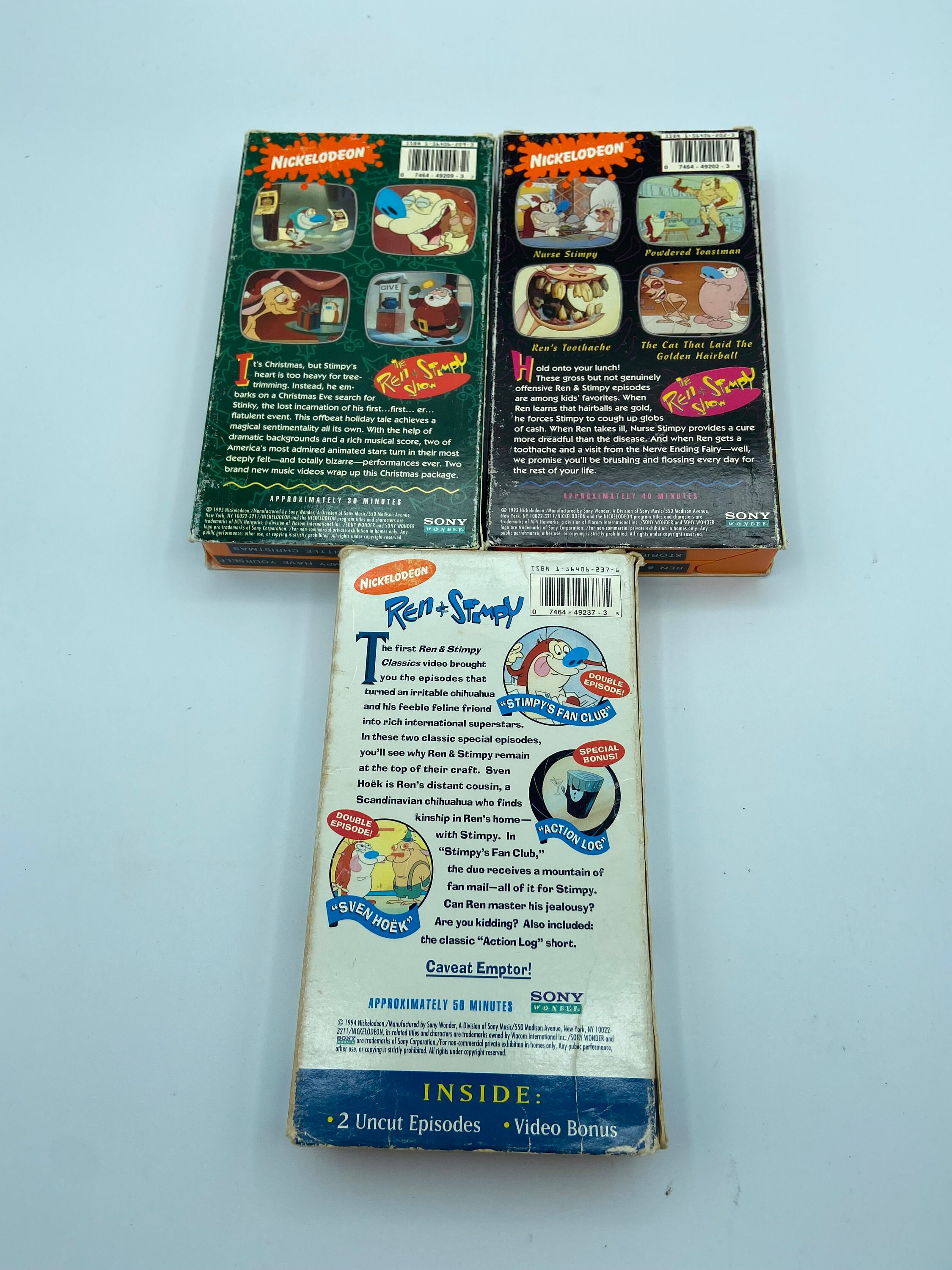 Ren and Stimpy VHS Lot. Animated Episodes Etsy Canada