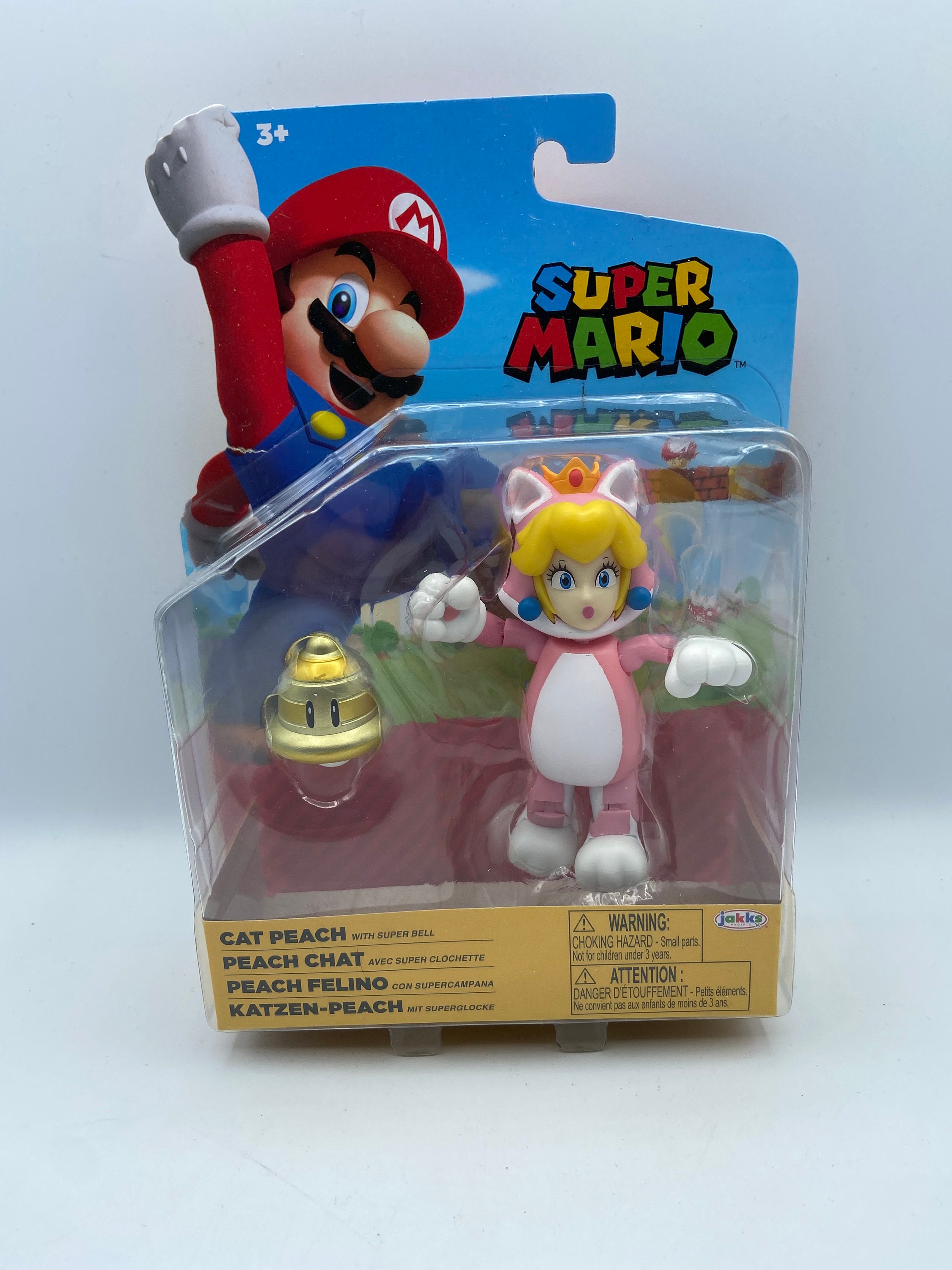 World of Nintendo Super Mario 4-Inch Figures - Cat Peach with Bell