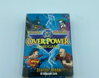 DC OVERPOWER Card Game Starter Decks 1996 Vintage OOP CCG TCG for sale online 2x 
