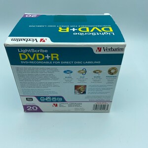 Verbatim Lightscribe DVDR 20-Pack Factory Sealed, Premium Quality, Quick Shipping, Smoke-Free Home image 3