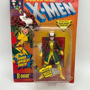 Figura de acción vintage Rogue X-Men – MOC, tarjeta en buen estado, envío rápido
