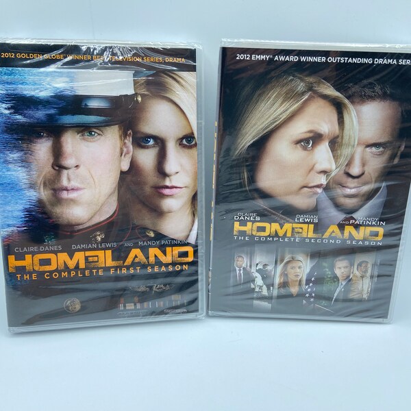 Homeland Seasons 1 & 2 DVD Set - Factory Sealed, Mint Condition, Quick Shipping, Smoke-Free Home