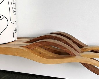 ETAGERE Design en bois massif - Artisanal - création fait main - modèle unique