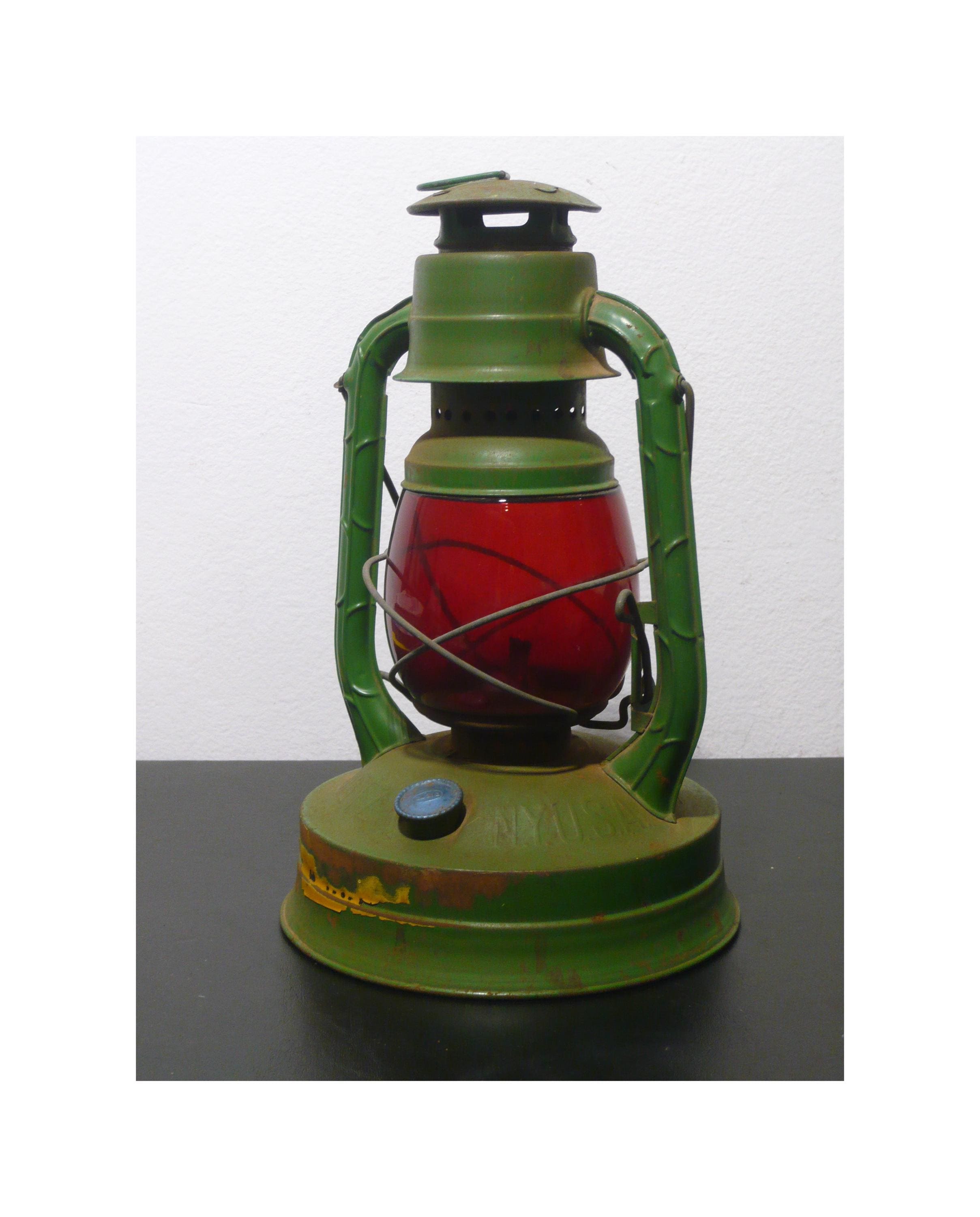 Lanterne Ancienne Dietz - Modèle Camp/grange/ouragan à Huile - RARE, Circa 1970 - À Restaurer Ou Pour Déco
