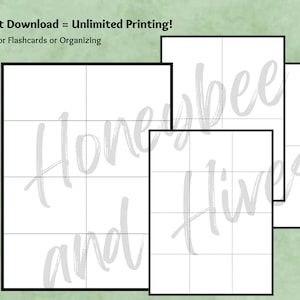 Blank | Printable | Flash Cards | Education Printable | Math | Flashcards Printable | Learning Materials | Daycare Learning | Editable