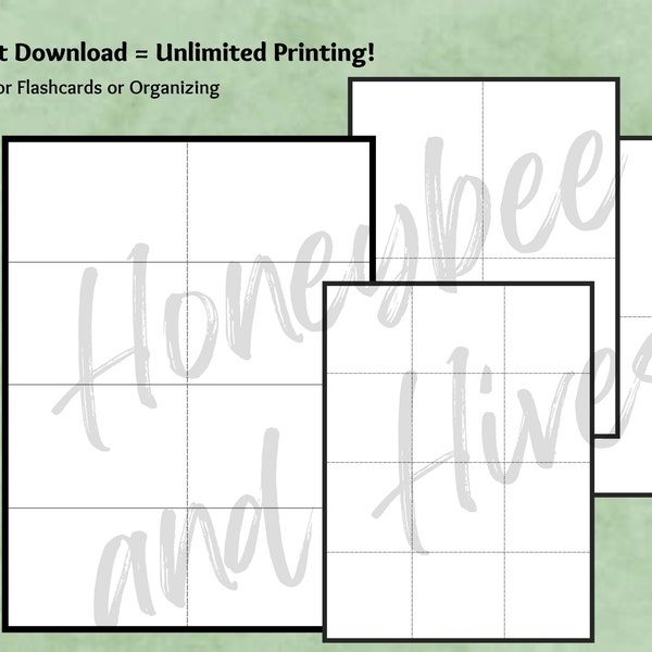 Blank | Printable | Flash Cards | Education Printable | Math | Flashcards Printable | Learning Materials | Daycare Learning | Editable