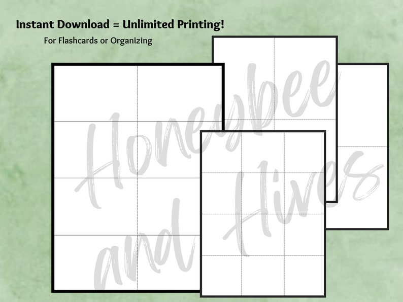 Blank Printable Flash Cards - Il 794xN.3939864557 Msja