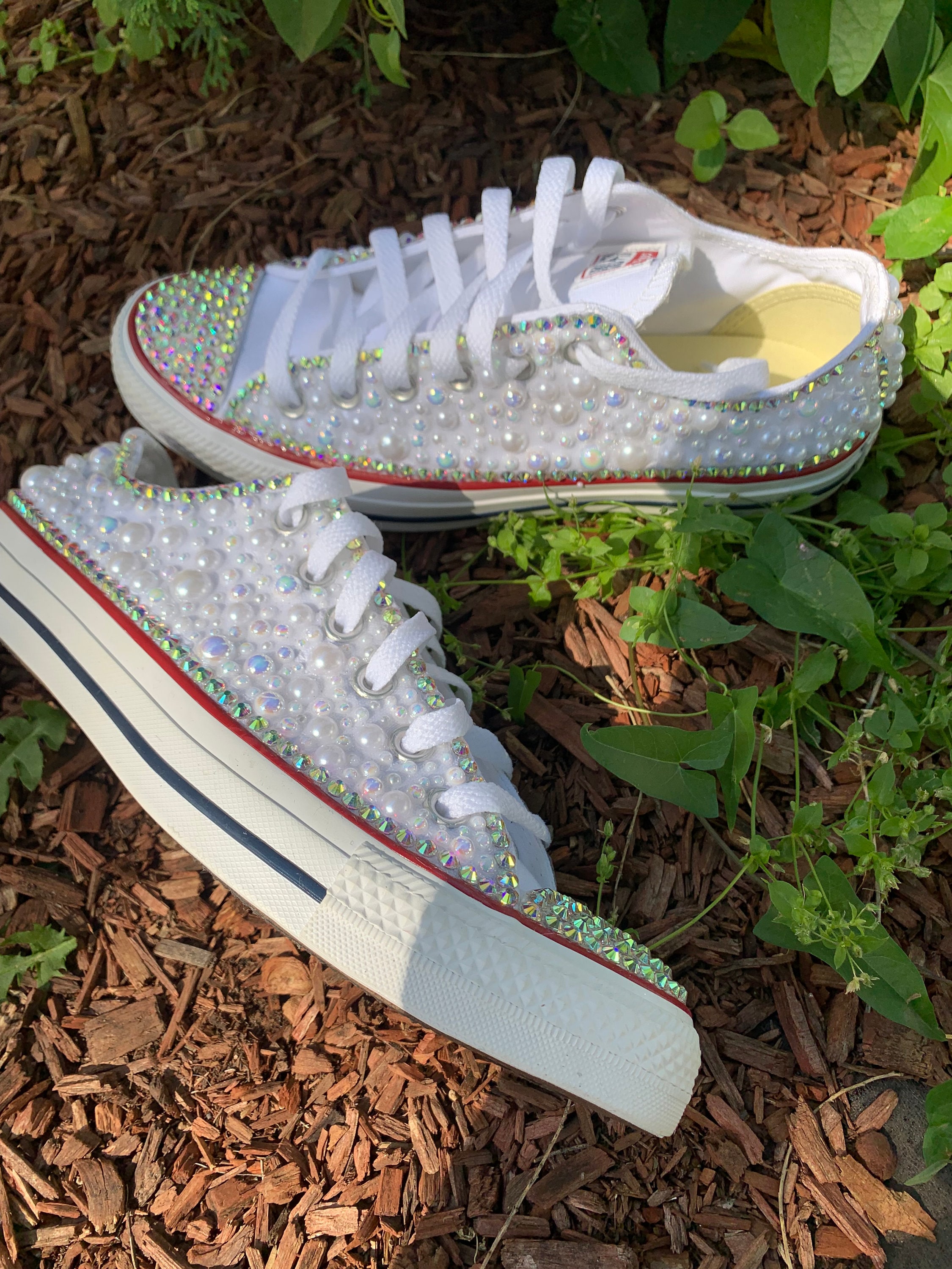 Rhinestone Low Top Converse, Chucks, Bling All Stars,