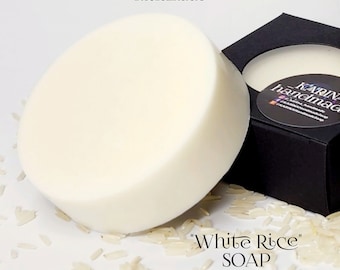 WHITE RICE handmade soap