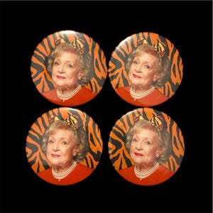 Betty White Tiger Babe Pocket Mirror
