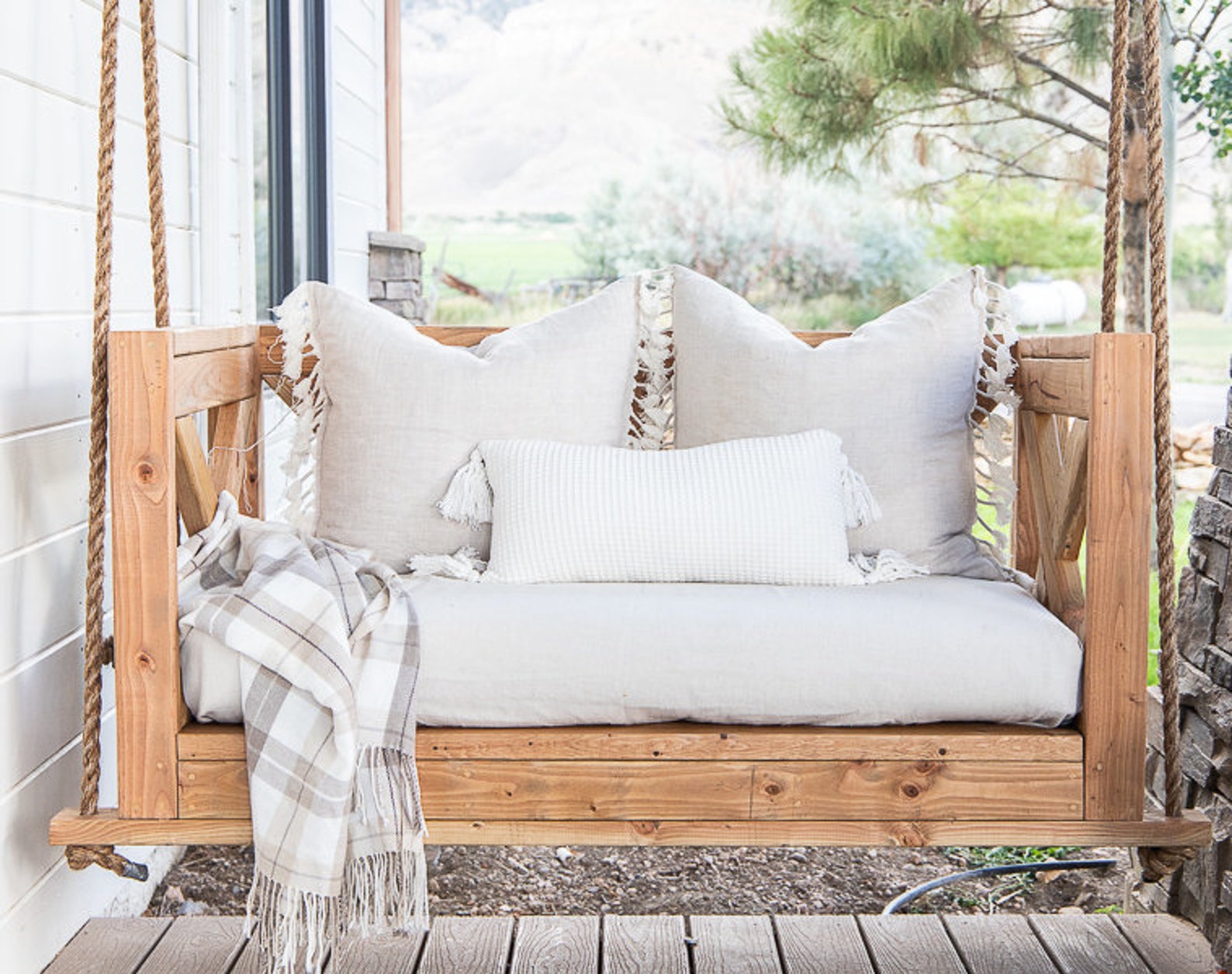 Crib Mattress Porch Swing Building Plans Etsy