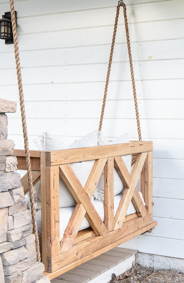 Crib Mattress Porch Swing Building Plans Etsy